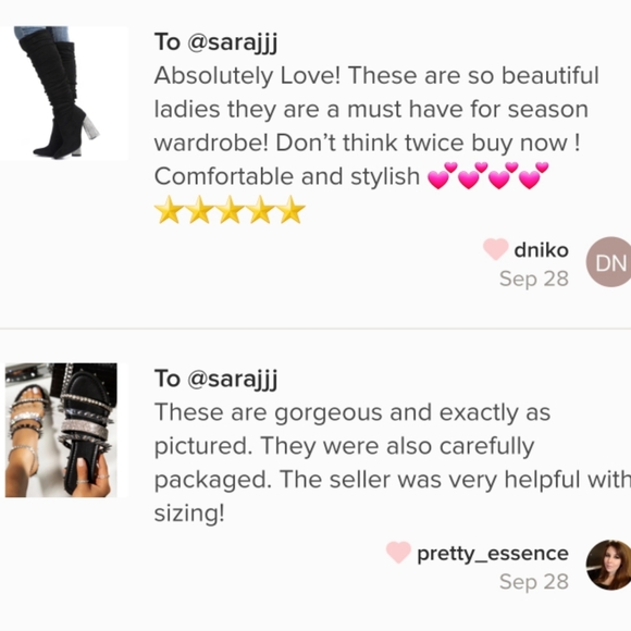 𝙇𝙖𝙨𝙩 5.5, 6, 6.5 & 7💎Diamond Heel Knee High Boot - BLACK - Picture 11 of 14